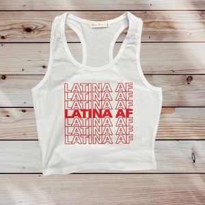 LATINA AF Cropped Tank Top